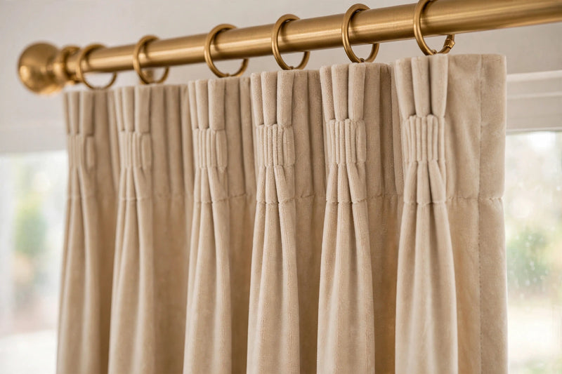 Anydrape Light Pawn Velvet Blackout Curtains – High‑Quality Modern Luxury Drapes for Living Room, Bedroom & Dining Windows