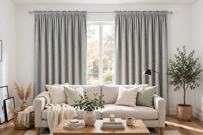 Anydrape Gray Velvet Blackout Curtains – High‑Quality Modern Luxury Drapes for Living Room, Bedroom & Dining Windows
