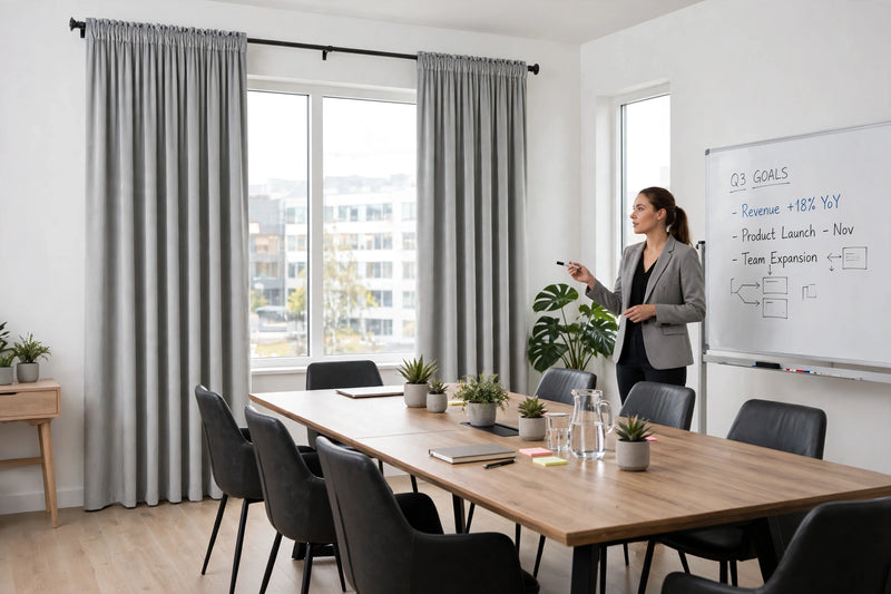 Anydrape Gray Velvet Blackout Curtains – High‑Quality Modern Luxury Drapes for Living Room, Bedroom & Dining Windows