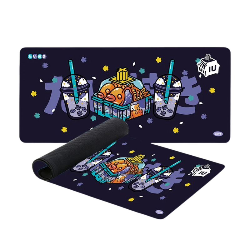 ANYMOB Mouse Pad Black 400X900X2MM Milk Tea Game Pad Rubber Soft Keyboard Desk Mat