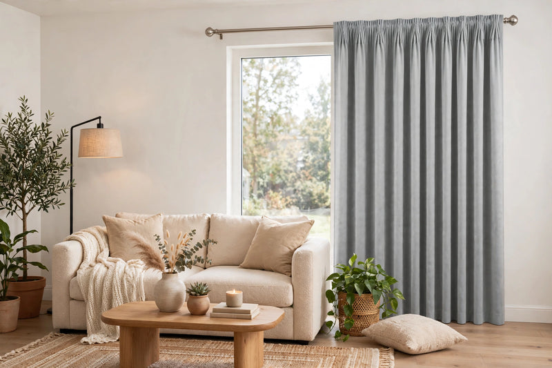 Anydrape Gray Velvet Blackout Curtains – High‑Quality Modern Luxury Drapes for Living Room, Bedroom & Dining Windows