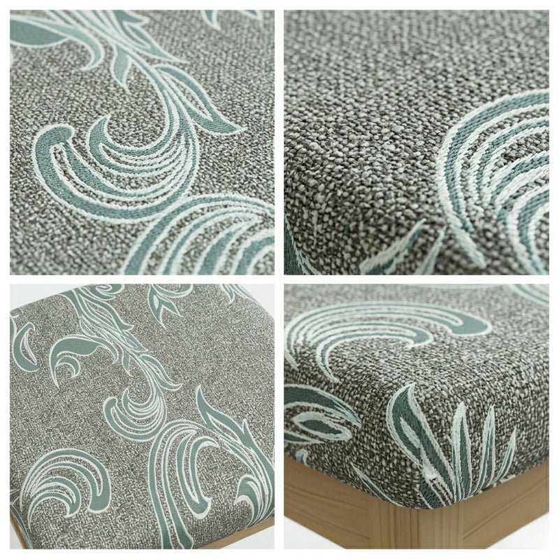 Anyseat Light Brown Random Wave Print Chair Cover – Stretch Washable Removable Seat Cover for Dining & Kitchen