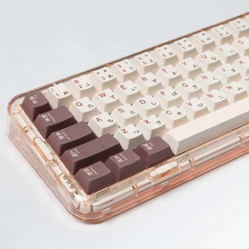 ANYMOB Keycap Keyboard Grey 142 Mechanical Keys Cute Touch Clicks