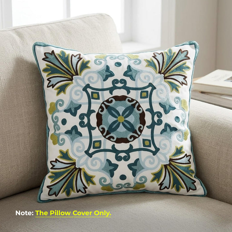 Anypillow Bohemian Embroidered Pillowcase Decorative Cushion Cover