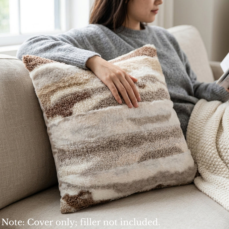 Anypillow Abstract River Flow Decorative Cushion Cover – Soft Throw Pillowcase for Sofa & Bed