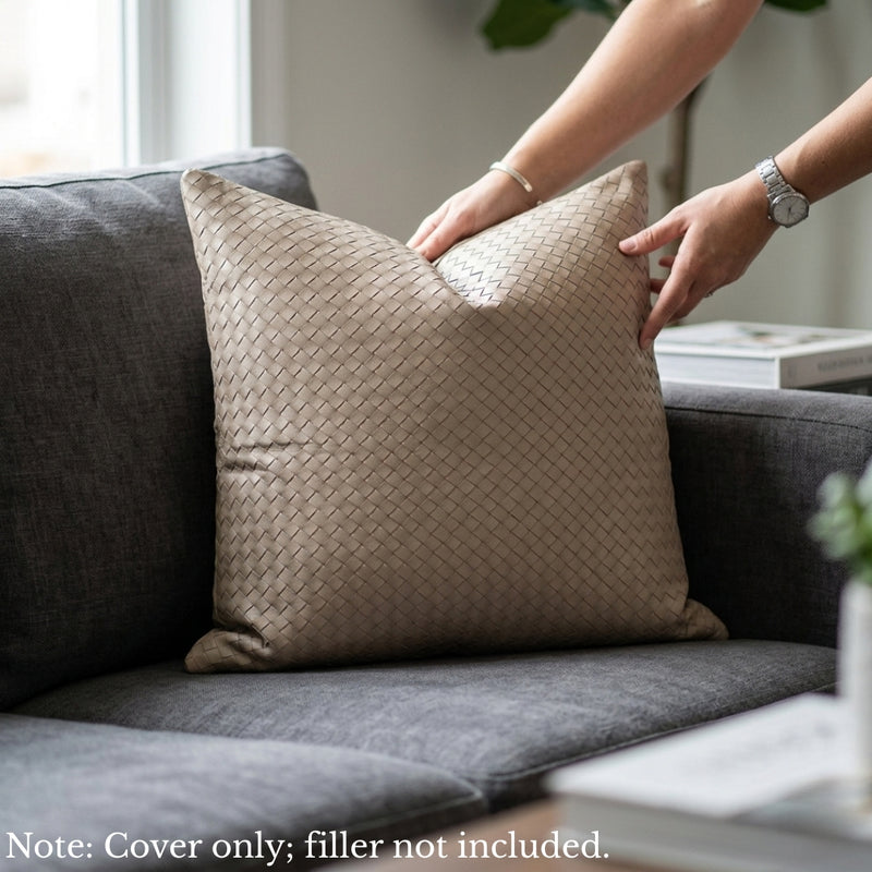 Anypillow Khaki Plain Decorative Cushion Cover – Soft Throw Pillowcase for Sofa & Bed