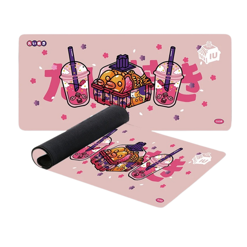 ANYMOB Mouse Pad Pink 400X900X2MM Milk Tea Game Pad Rubber Soft Keyboard Desk Mat