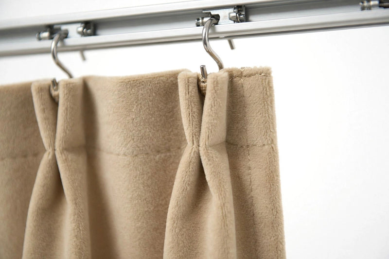 Anydrape 200cm Light Pawn High Quality Modern Velvet Blackout Curtains for Living Room Bedroom Dining Luxury Window Drape