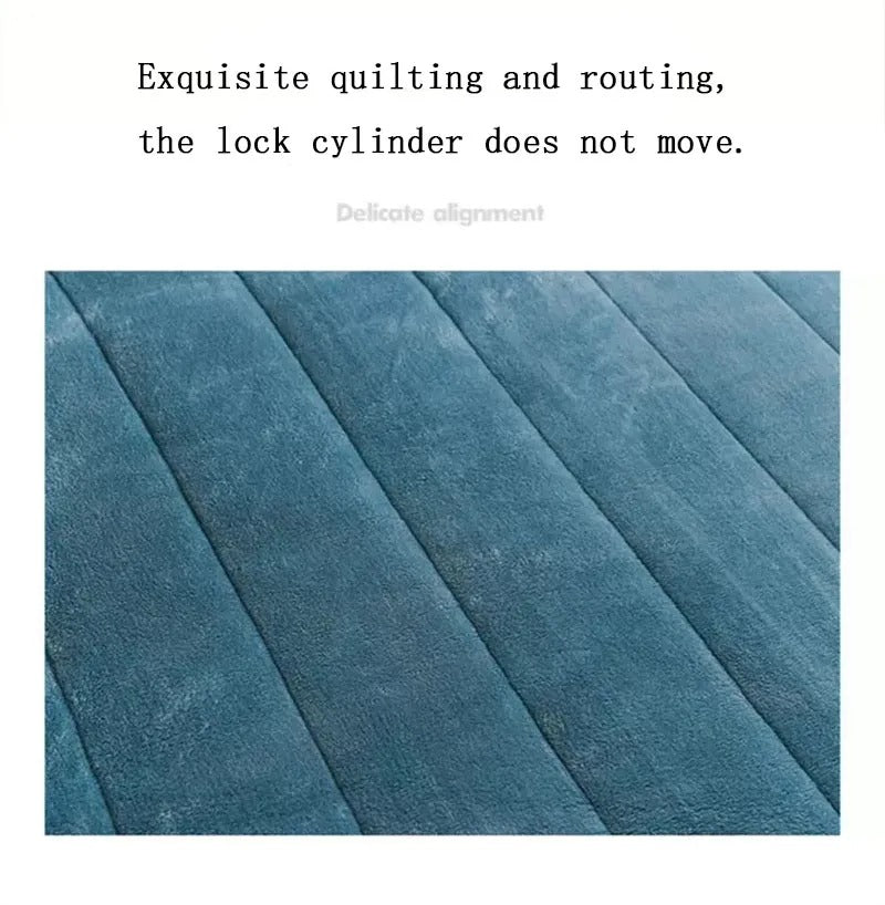 Anycozy Dark Blue Coral Fleece Blanket Warm 3-Layer Flannel 180x200cm