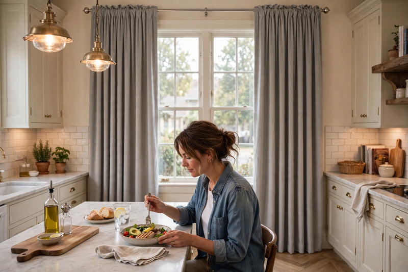 Anydrape Gray Velvet Blackout Curtains – High‑Quality Modern Luxury Drapes for Living Room, Bedroom & Dining Windows