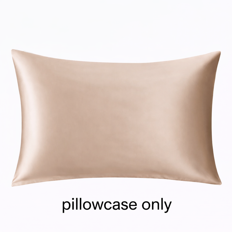 ANYHOUZ Gold Mulberry Silk Pillowcase 50x75cm Luxury Soft Bedding