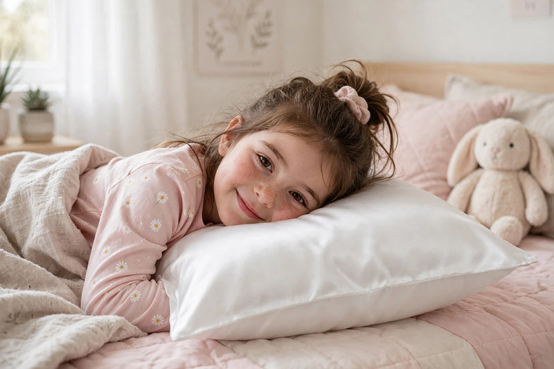 Anypillow Pillowcase 51x66cm White Pure Real Silk For Comfortable And Relaxing Home Bed