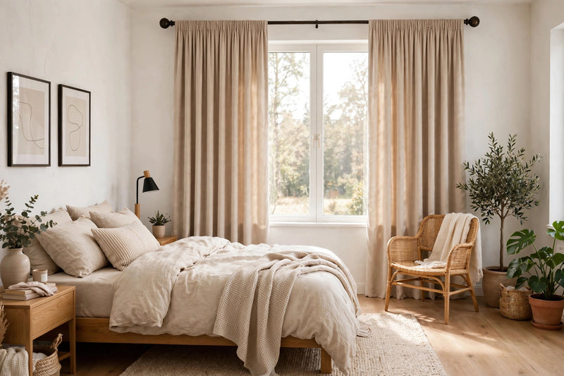 Anydrape Khaki Velvet Blackout Curtains – High‑Quality Modern Luxury Drapes for Living Room, Bedroom & Dining Windows