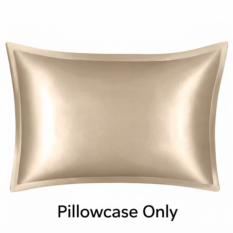 ANYHOUZ Pillowcase 50x90cm Gold Pure Real Silk For Comfortable And Relaxing Home Bed