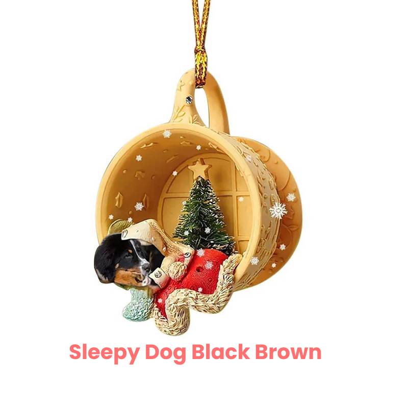 ANYDECO Christmas Dog Hanging Pendant Ornaments Decorative Supplies