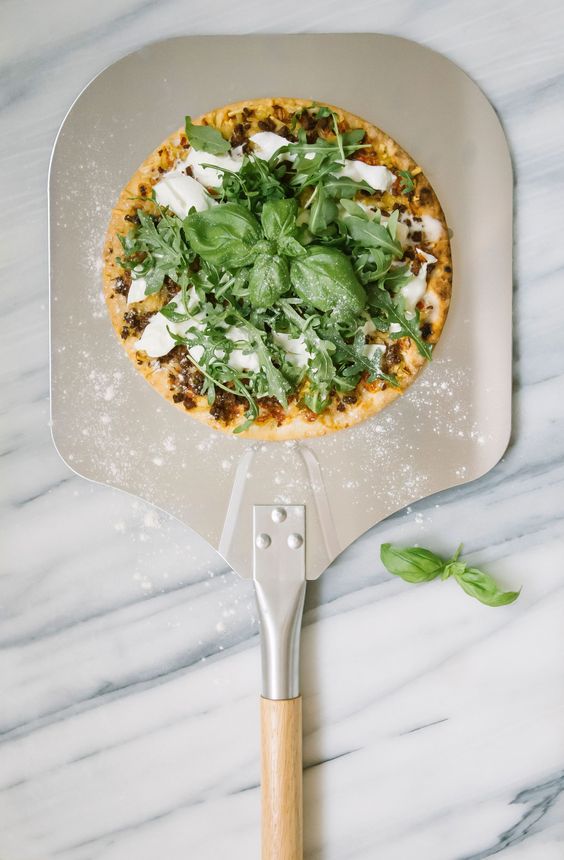 Anygleam 30x35cm Inch Pizza Spatula With Wooden Handle Bakeware Kitchen Tools Oxidation