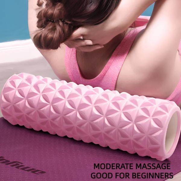 Anyfitness Yoga Foam Roller for Muscle Recovery Massage Therapy Home Workout and Training Tool