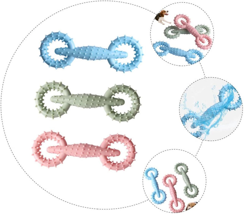 ANYWAGS Pet Toys Newest Clean Teeth Safety TPR Wheel Training Fetch