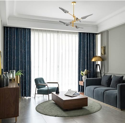 Anydrape Curtain Blue 400cmx250cm  Fashion Luxury Curtains Window Decor