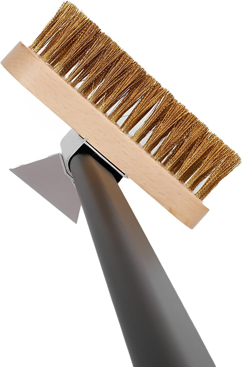 Anygleam Black 41cm Oven Copper Brush with Metal Scraper Tool Cleaning Accessories