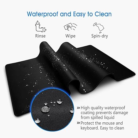 ANYMOB  Mouse Pad Ice Blue 300X700X2MM Forest Computer Keyboard Pad Non-Slip Rubber Mat