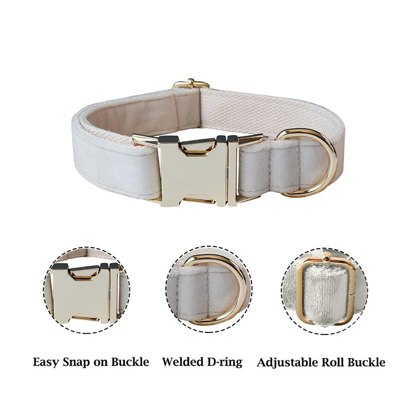 ANYWAGS Pet Collar White Custom DIY Accessories