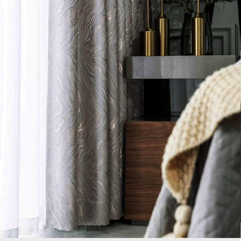 Anydrape Curtain Silver Gray 200cmx250cm  Fashion Luxury Curtains Window Decor