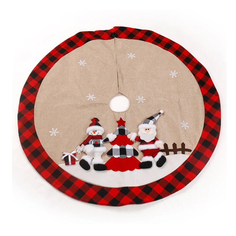 ANYDECO Christmas Tree Rug Skirt Mat Decoration Supplies