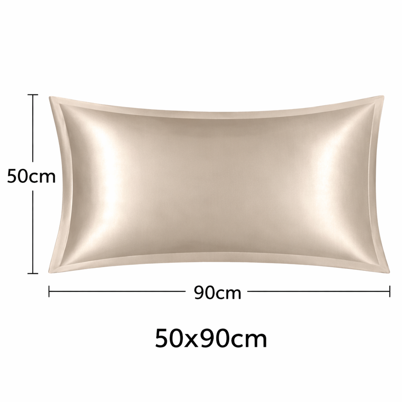 ANYHOUZ Pillowcase 50x90cm Coffee Pure Real Silk For Comfortable And Relaxing Home Bed