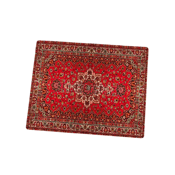 ANYMOB Mouse Pad Red 22X18CM Persian Tribal Carpet Computer Office Desk Non-Slip Mat