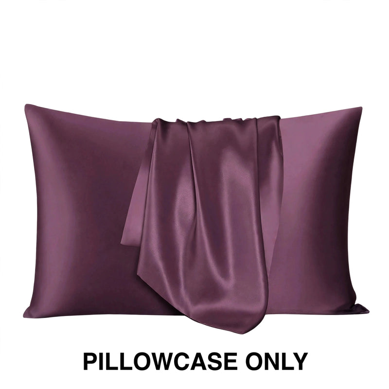 ANYHOUZ Pillowcase 51x66cm Purple Natural Mulberry Silk For Comfortable And Relaxing Home Bed