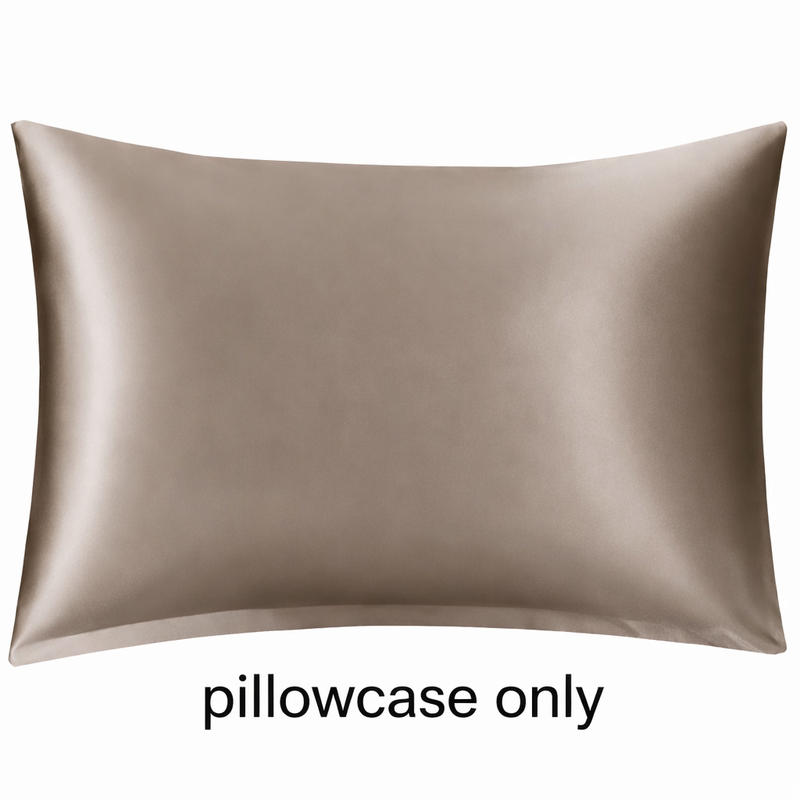 ANYHOUZ Pillowcase 51x66cm Coffee Natural Mulberry Silk For Comfortable And Relaxing Home Bed