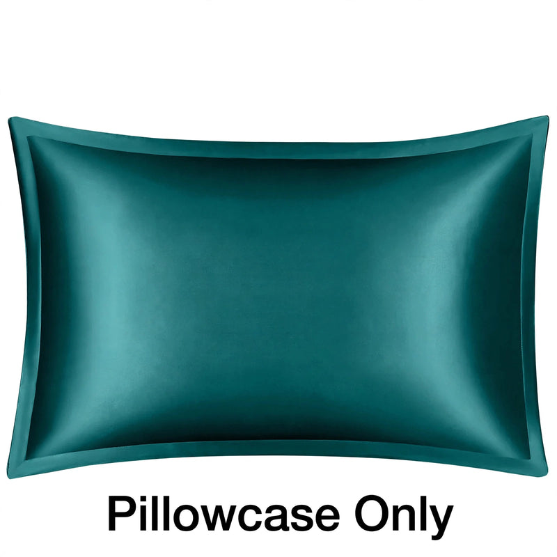ANYHOUZ Teal Pure Silk Pillowcase 50x75cm Soft Smooth Luxury Bedding