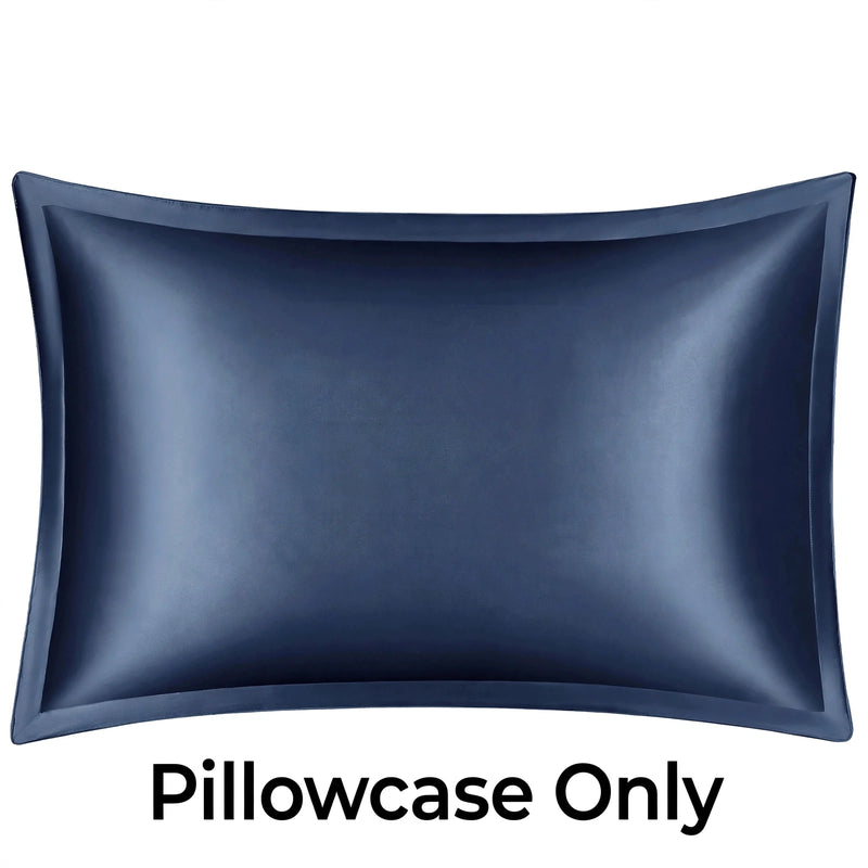 ANYHOUZ Blue Pure Silk Pillowcase 50x75cm Soft Smooth Luxury Bedding