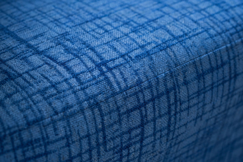 Anyseat Geometric Blue Chair Cover – Plain Dustproof Tub Slipcover for Home Décor