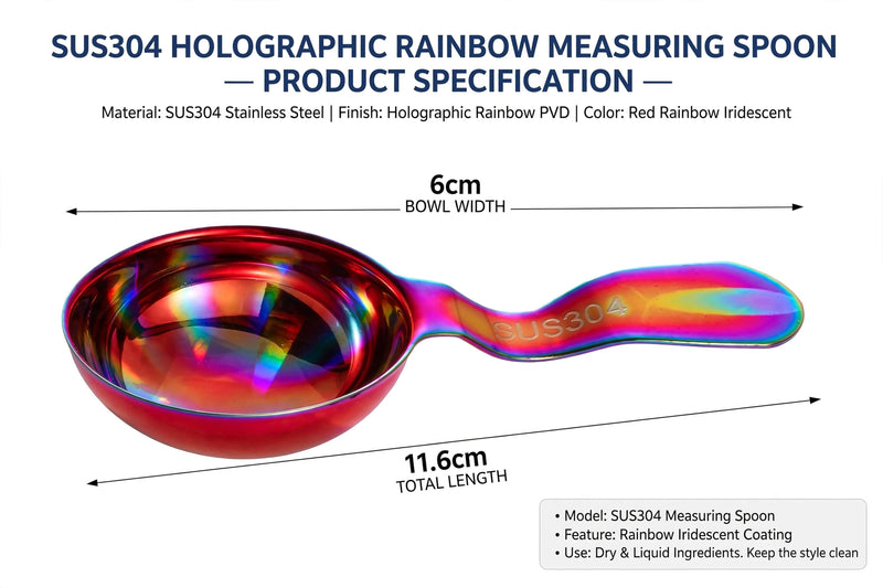 Anygleam Red Rainbow Stainless Steel Sauce Dish Set – 2 Pcs Mini Tray Dipping Bowls for Kitchen