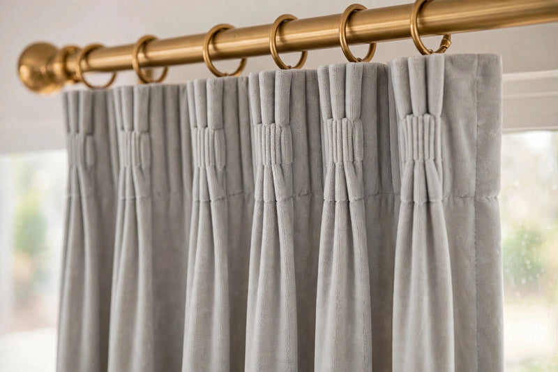 Anydrape Gray Velvet Blackout Curtains – High‑Quality Modern Luxury Drapes for Living Room, Bedroom & Dining Windows