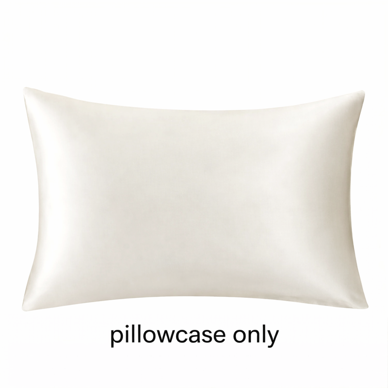 ANYHOUZ Pillowcase 51x66cm White Natural Mulberry Silk For Comfortable And Relaxing Home Bed