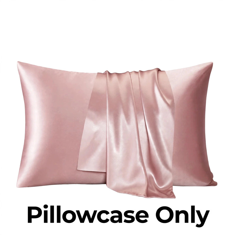 Anypillow Pink Mulberry Silk Pillowcase 50x90cm Luxury Soft Bedding