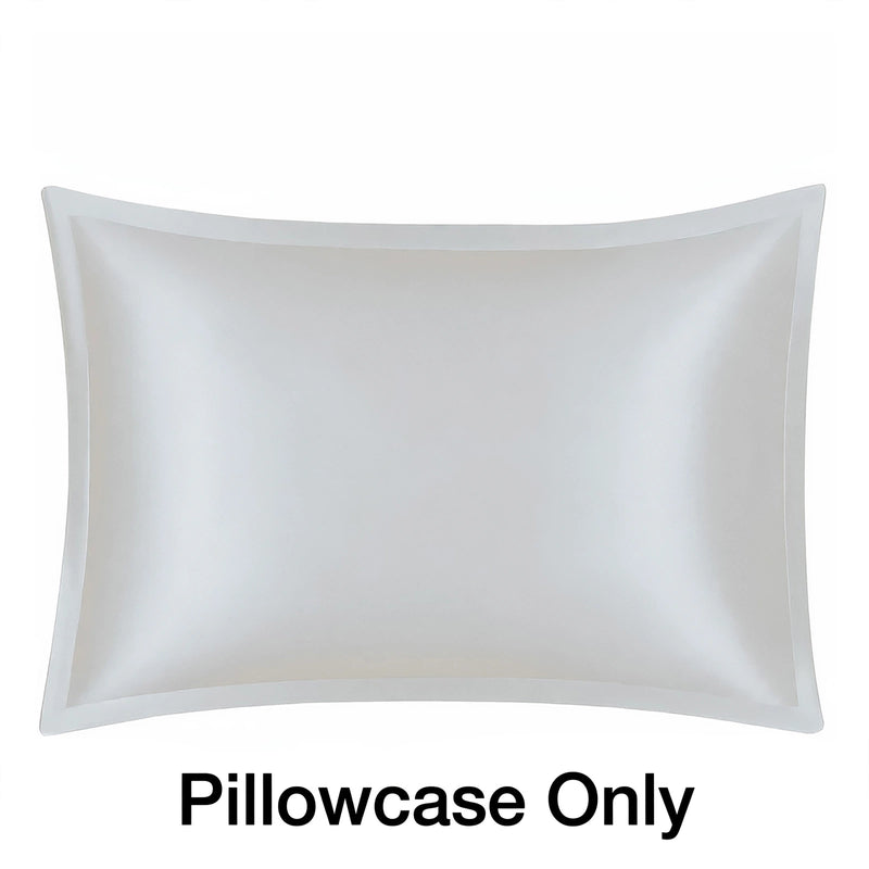 Anypillow Pillowcase 50x75cm White Pure Real Silk For Comfortable And Relaxing Home Bed