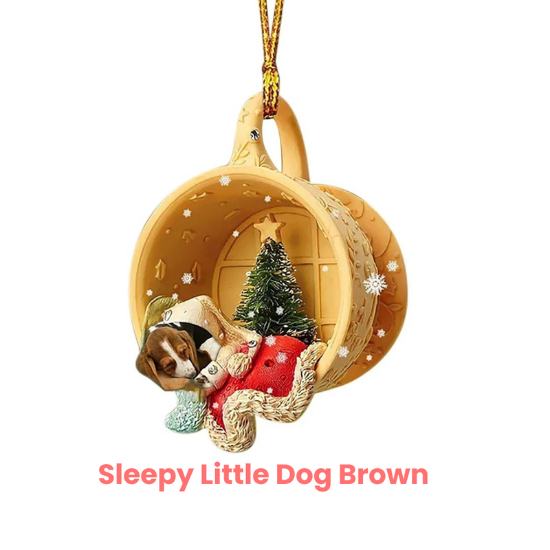 ANYDECO Christmas Dog Hanging Pendant Ornaments Decorative Supplies