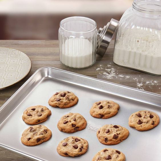 Anygleam 66x45cm Baking Pan Tray Aluminum Sheet Rectangular Bakeware Kitchen Oven Food Tools