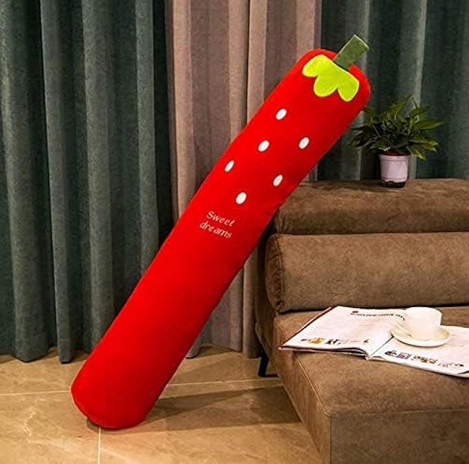 Anypillow Body Pillow Red Long Soft Cute Cylindrical Side Pillow