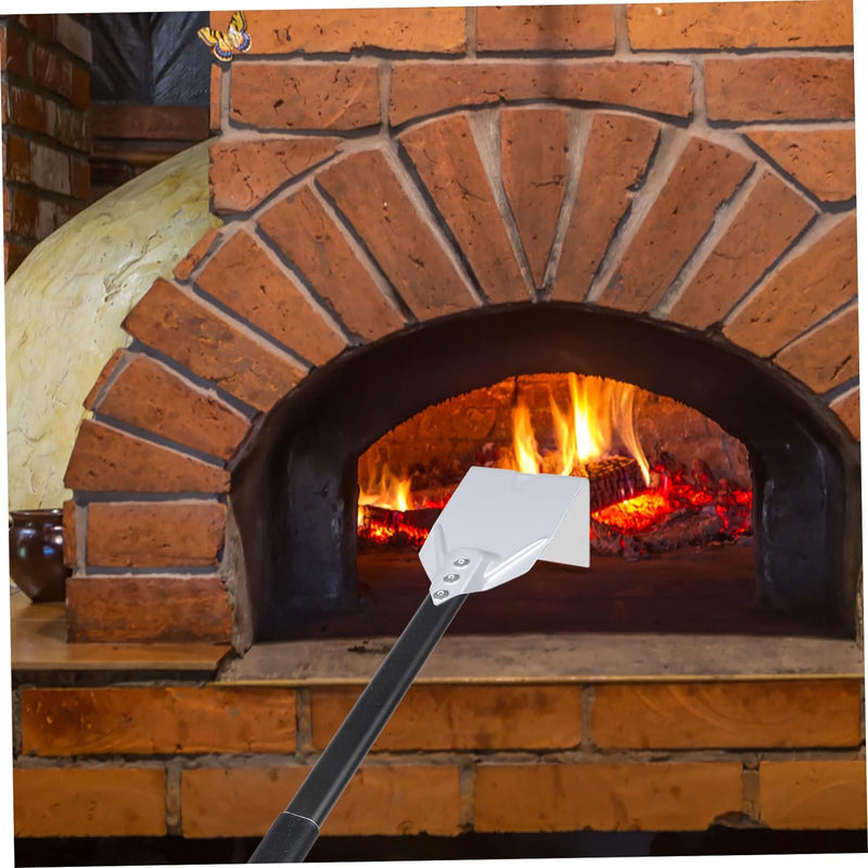 Anygleam Silver 81cm Large Aluminum Ash Rake and Coal Mixing Pizza Tool Accessories