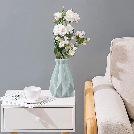 ANYDECO Flower Vase Pink Medium Geometric Style Nordic Pot Home Decor