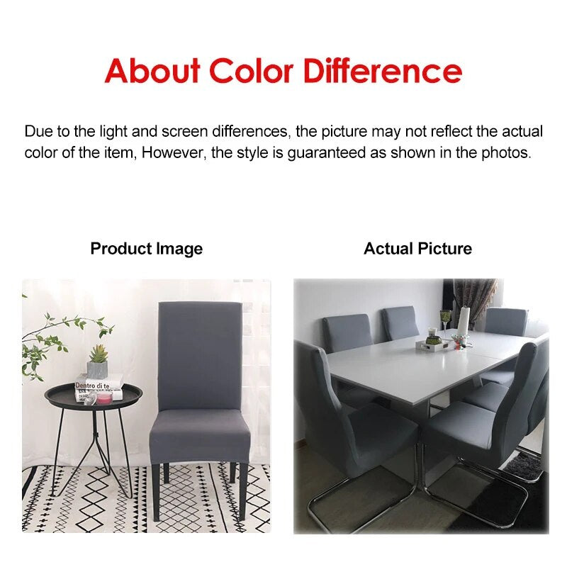 Anyseat Chair Cover Coffee with Anti-Dirt and Waterproof Elastic Material for Dining Room Kitchen Wedding Hotel Banquet Restaurant