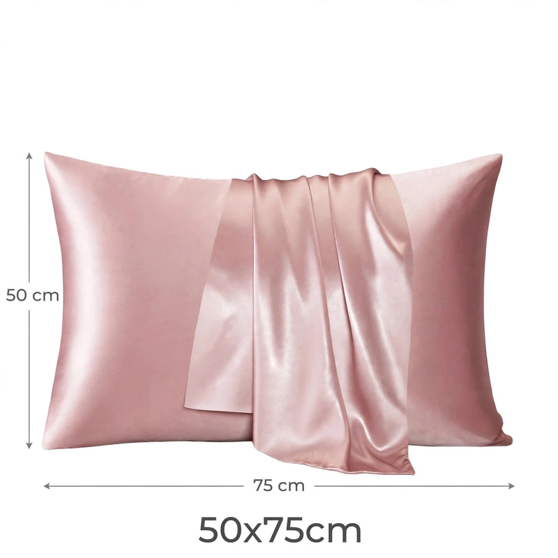 Anypillow Pillowcase 50x75cm Pink Natural Mulberry Silk For Comfortable And Relaxing Home Bed