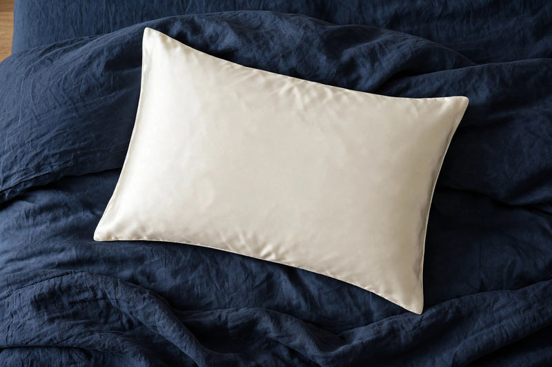 ANYHOUZ White Mulberry Silk Pillowcase 50x90cm Soft Smooth Luxury Bedding