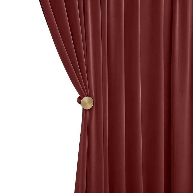 Anydrape Red Velvet Blackout Curtains – High‑Quality Modern Luxury Drapes for Living Room, Bedroom & Dining Windows