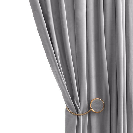 Anydrape Plain Grey Luxury Curtains – Modern Textured Drapes for Living Room, Bedroom & Dining Decor